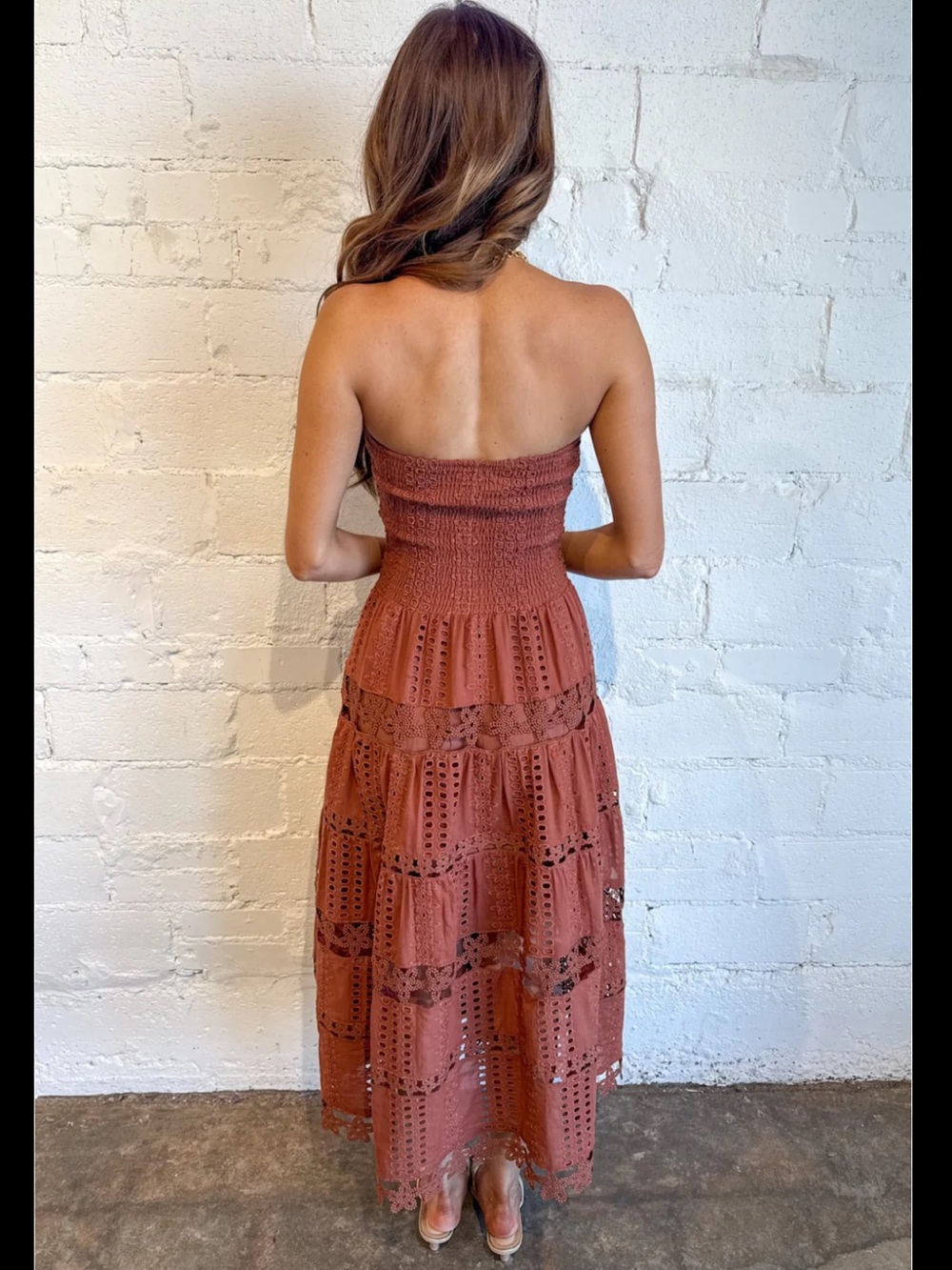 NWT $128 Most Gorgeous Evelyn Eyelet Dress - Adeline size S - Picture 3 of 14